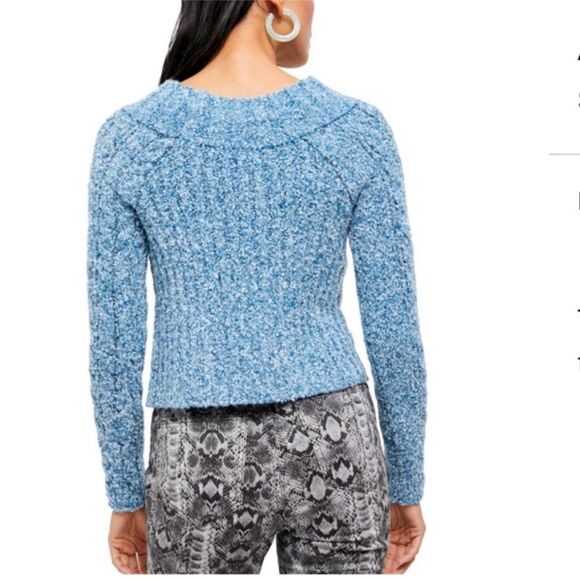 Free People Avalon Sweater In Blue Marine - Picture 4 of 5